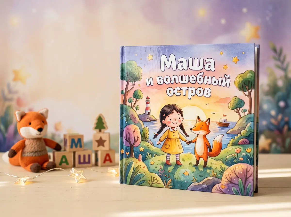 Персональная детская сказка «Маша и волшебный остров»